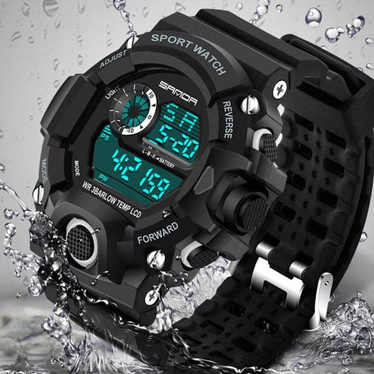 Fashion Sports Digital Watch - Men Diving Sport LED Clock - 30M Waterproof (MA9)(F84)