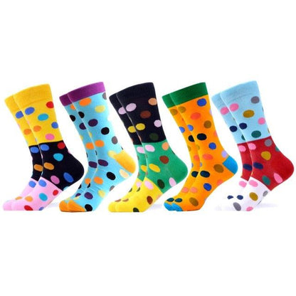 Brand New Happy Men Socks - Bright Colorful Funny Pattern Socks (TG9)(TG8)