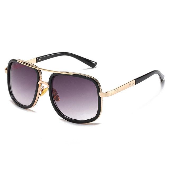 Double Bridges Fashion Square Sunglasses -Designer Outdoor Sun Glasses Shades UV400 (2U102)