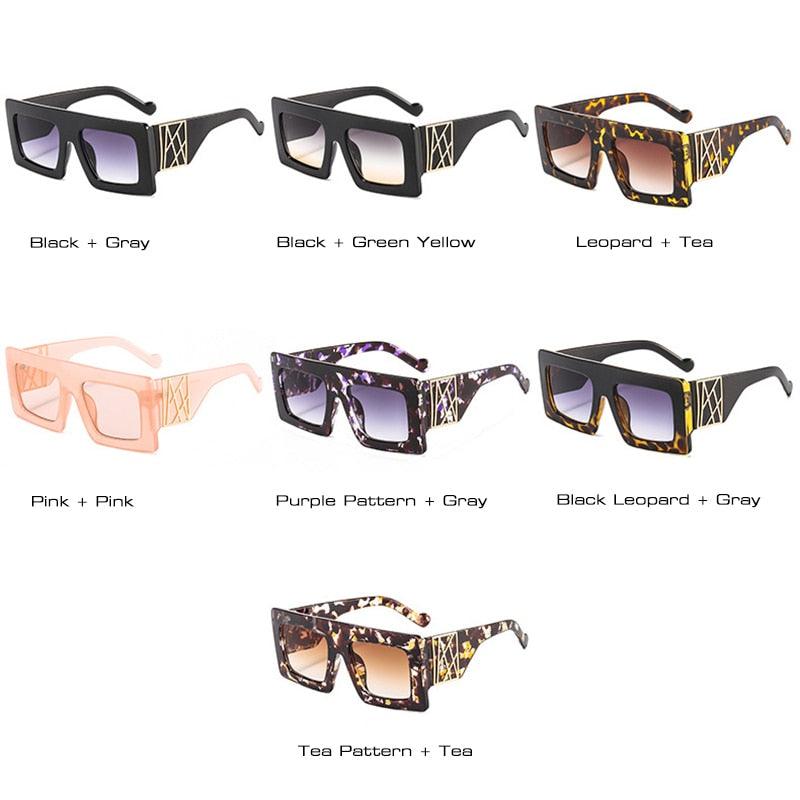 Great Oversize Square Sunglasses UV400 (2U102)