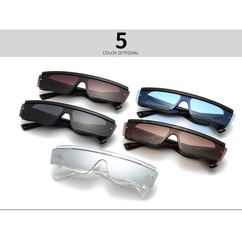 Retro Half Frame Rectangle Sunglasses - Designer Fashion Rivets Gradient Shades UV400 (2U102)