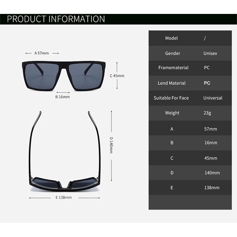 Great Square Sunglasses - Men Brand Designer Fashion Skull Sun Glasses UV400 (2U102)