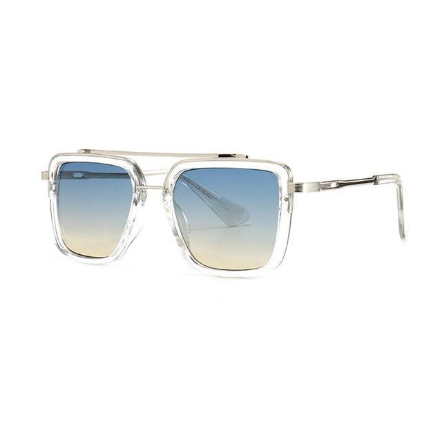 Vintage Double Bridges Square Sunglasses UV400 (1U102)