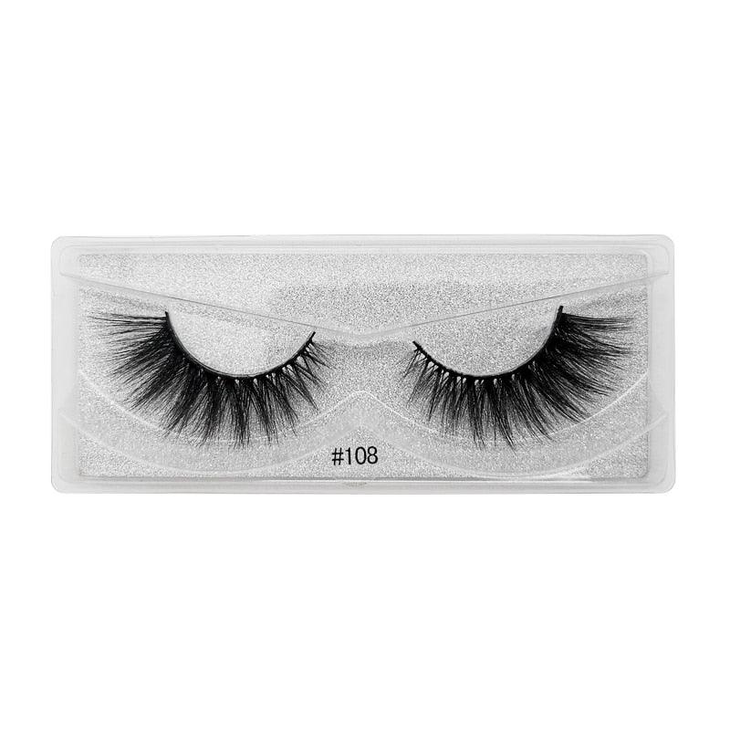 Wholesale 20/30/40/50/100 pairs 3d faux mink eyelashes in bulk natural false eyelashes (M2)(1U86)