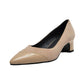 Comfortable Lady High Quality Leather Shoes - Mixed Colors Elegant Pointed Toe Shallow Pumps Shoes (SH3)(SH1)(WO3)(FS)(F37)