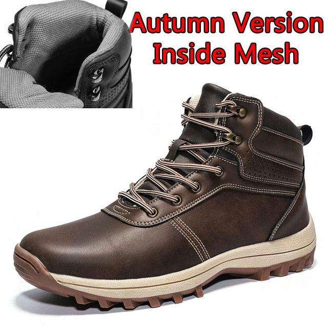 Great Men Boots - Split Leather Lace-up Men Shoes - British Snow Boots (MSB2)(MSB5)