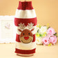 Santa Claus Elk Dog Christmas Sweaters For Small Dogs - Winter French Bulldog Sweater Chihuahua Dachshund Jumpers (W4)