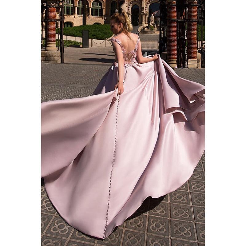 Gorgeous Ball Gown Prom Dress - Flower Pink Elegant Evening Dress - Lo Deals DejaVu Gorgeous Ball Gown Prom Dress - Flower Pink Elegant Evening Dress - Lo Deals DejaVu