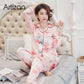 Gorgeous Women's Silk Pajamas Set - Sleepwear Nightwear 2Pcs (ZP1)