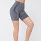 Sexy Women's Gym Shorts Yoga Set - Sports Bra + High Waist Shorts - Women Fitness Activewear Exercise Sets (D24)(BAP)(TBL)