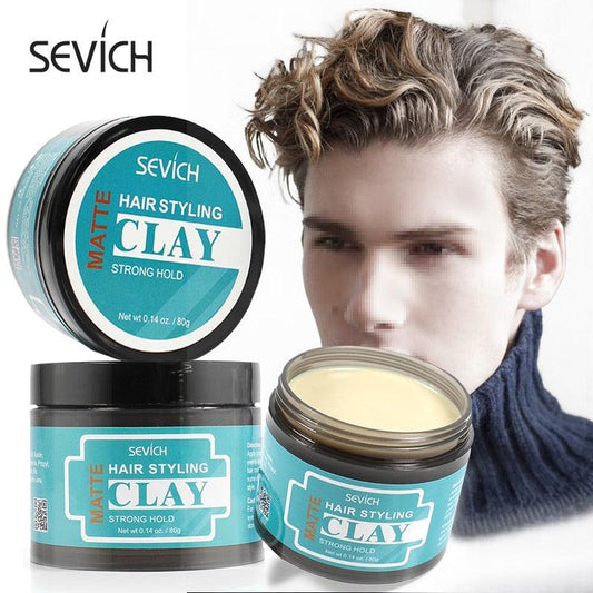 80g Lasting Matte Hair Clay Strong Hold Clay Easy Wash Convenient Smooth Fashion Hair Styling (M1)(BD3)(1U86)(1U45)