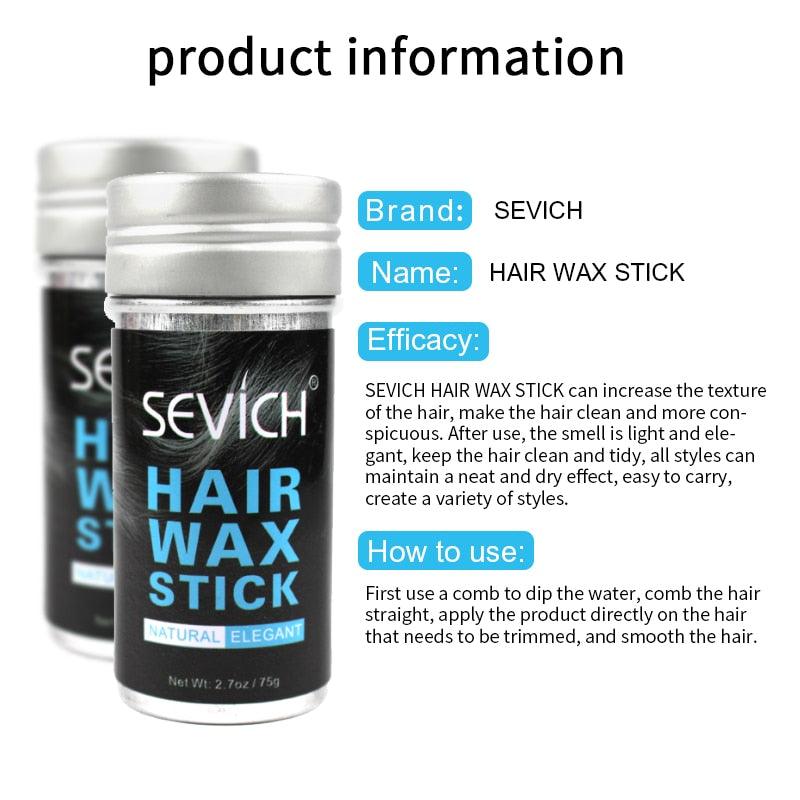 Natural Hair Wax Stick 75g Long Lasting Elegant Hair Wax For Male Hair Styling Clay Finishing Hair Cream (D45)(BD2)(1U45)