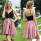 Trending Sexy Dusty Pink Women Dress - A Line V Neck Sleeveless Dress - Formal Party Dress (BWM)(WSO5)
