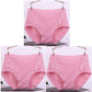 Sexy Lace Big Size High Waist Women Panties - Solid Cotton Comfort Briefs Lady's Underwear (TSP2)