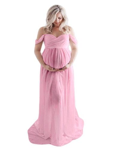 Sexy Maternity Dresses - For Photo Shoot Chiffon Pregnancy Dress - Maxi Gown Dresses (1U5)(Z6)(Z8)(2Z1)