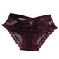 Great Ladies Mesh Underwear - Girl Fancy Bow Knot Briefs Cute Panties - Hollow Half Transparent (1U28)