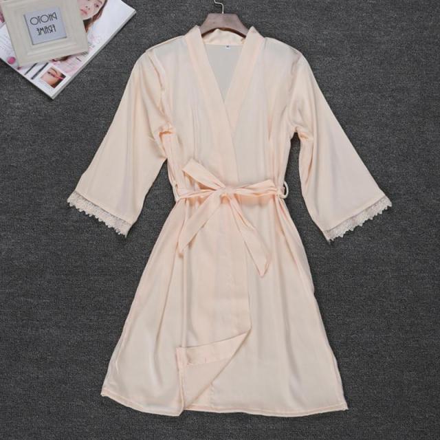 Sexy Summer Womens 2PC Robe Bath Gown Strap Top Kimono Pajamas Sets - Sleepwear Lady Home Wear Nightgown Suit (ZP4)(ZP1)(2U90)