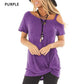 Sexy T Shirt - Women Short Shoulder Sleeve - New Summer Tee Shirts - Women Fashion Long Top (3U19)