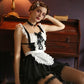 Sexy Women's Lingerie - Erotic Maid Apron Uniform Set - Costumes Babydoll Outfit - 4pcs (TSL2)