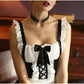 Sexy Women's Lingerie - Erotic Maid Apron Uniform Set - Costumes Babydoll Outfit - 4pcs (TSL2)