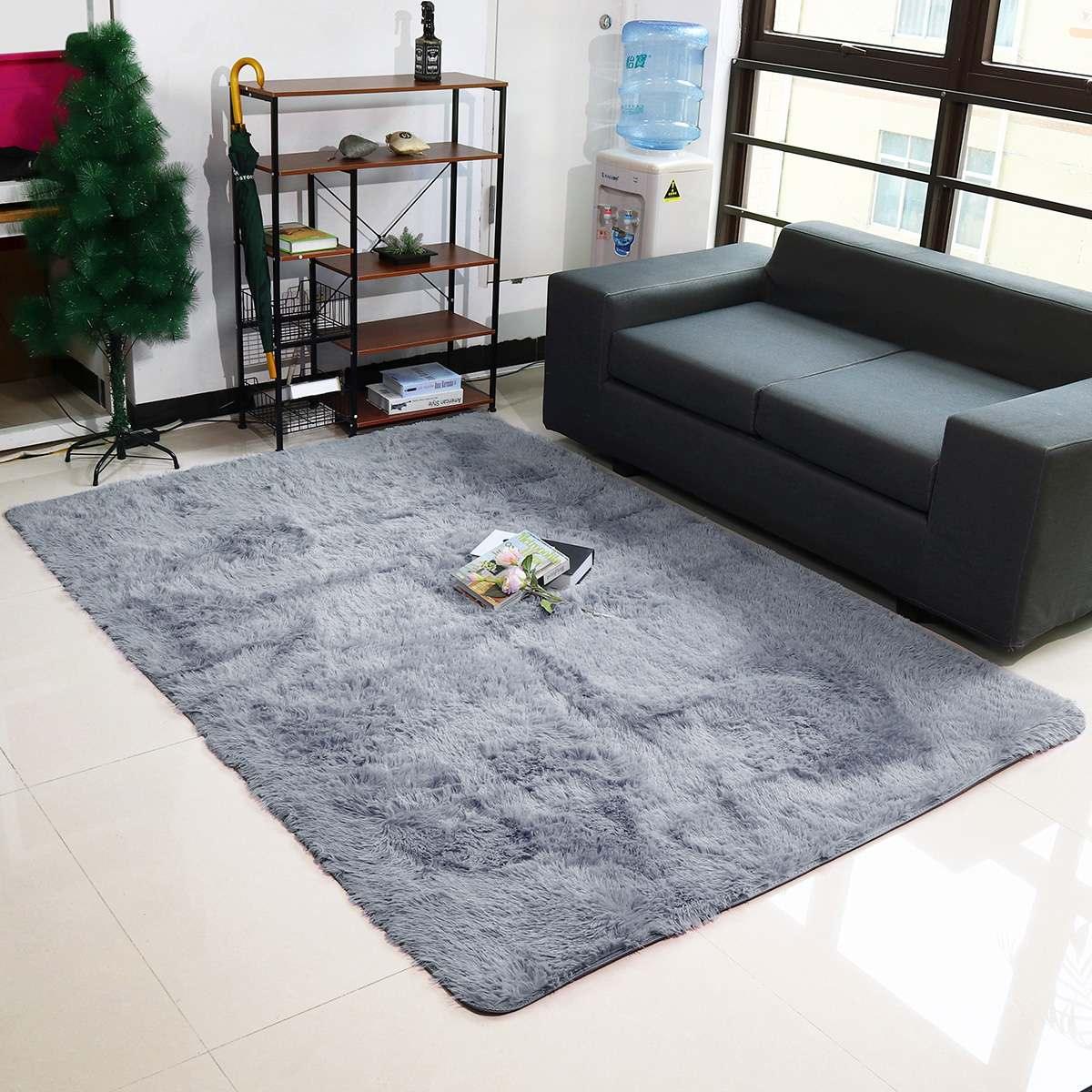 Plush Soft Fluffy Mats Floor Rug Bedroom Mat Modern Non Slip Area Rug Living Room Mats (D68)(RU2)(2U68)