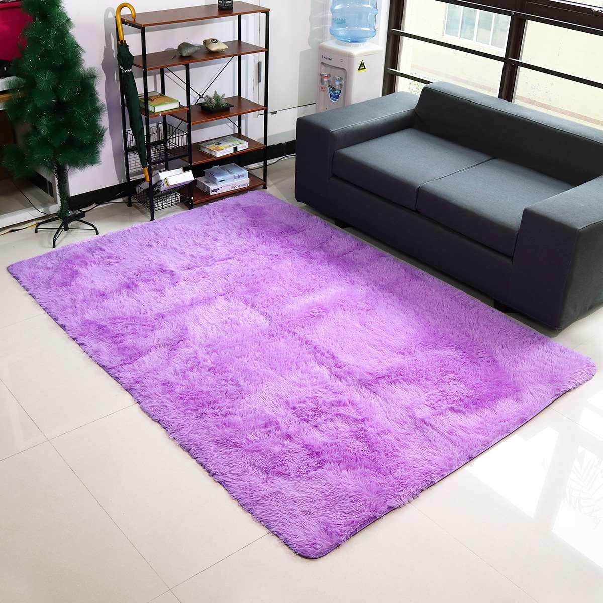 Plush Soft Fluffy Mats Floor Rug Bedroom Mat Modern Non Slip Area Rug Living Room Mats (D68)(RU2)(2U68)