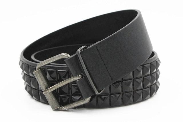 Great Fashion Rivet Belt - Studded Belt Punk Rock With Pin Buckle (4WH1)