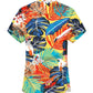 Short Sleeve Shirts - Men Leaf Printed Top Summer Hawaiian Shirt - Pullovers Male Casual Beach Shirts (2U8)