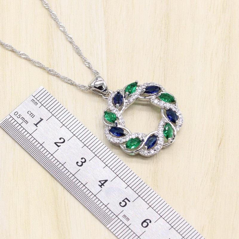 Gorgeous Silver Color Jewelry Hollow Necklace Pendant - Women Cubic Zirconia Jewelry (D81)(5JW)
