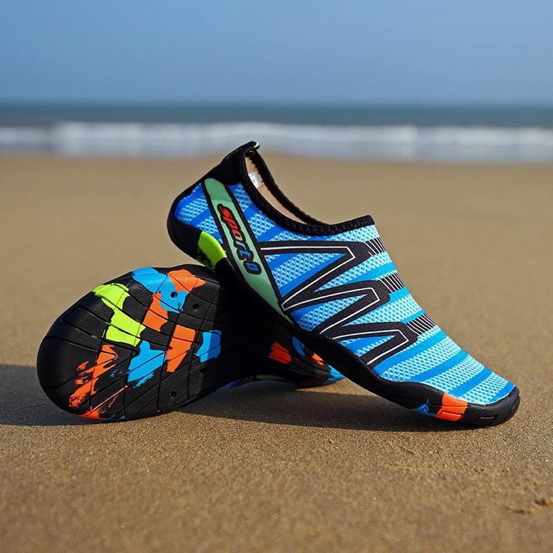 Unisex Swimming Shoes - Quick-Drying Aqua Flats And Couples Water Sandals (D12)(MSC6)(MSC5)(MSC2)