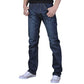 Slim Fit Denim Scratched Men's Pure Color Trousers Jeans Pants (3U9)
