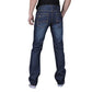 Slim Fit Denim Scratched Men's Pure Color Trousers Jeans Pants (3U9)