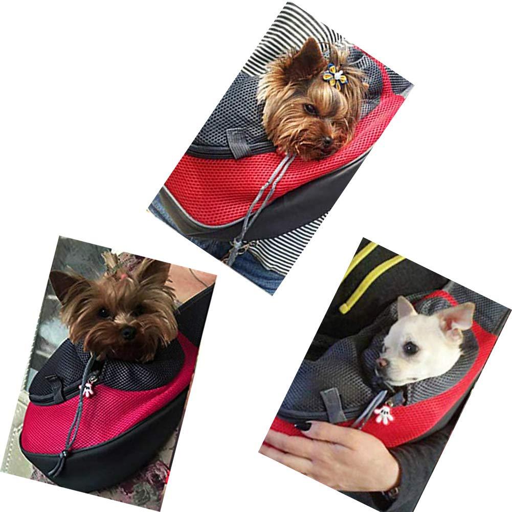Amazing Sling Pet Carrier - Reversible Mesh Travel Tote Shoulder Sling Bag for Dogs Cats Pet (2U106)