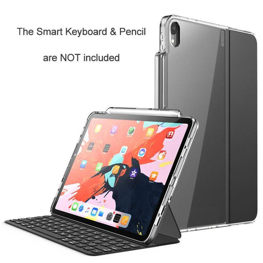 Smart Keyboard/Pencil are NOT INCLUDED!I- iPad Pro 12.9 Case 2018 With Pencil Holder Compatible with Official Keyboard (D47)(TLC3)(1U47)