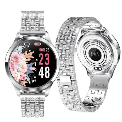 Gorgeous Smart Watch - Women Face Full Stainless Steel Smart Watch - Waterproof Watch (RW)(9WH3)(F84)(F82)