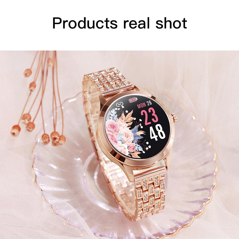 Gorgeous Smart Watch - Women Face Full Stainless Steel Smart Watch - Waterproof Watch (RW)(9WH3)(F84)(F82)