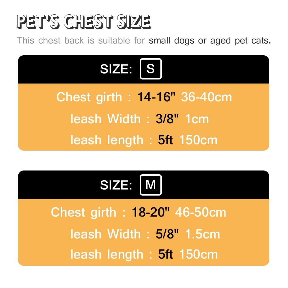 Soft Padded Mesh Harness Vest Leash For Small Dogs - Printed Puppy Cat Harness Walking Running Leash Rope (D70)(3W1)