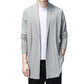 Great Solid Cardigan - Men Casual Knitted Cotton Sweater - Long Style Men's Sweaters (TM6)(T5G)(F100)