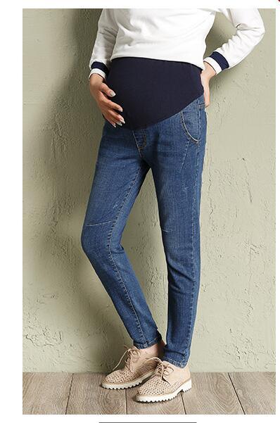 Spring Pregnancy Women Plus Size Maternity Pants - Casual Solid Color Maternity Belly Jeans - Pregnant Women L-5XL (Z2)(F4)