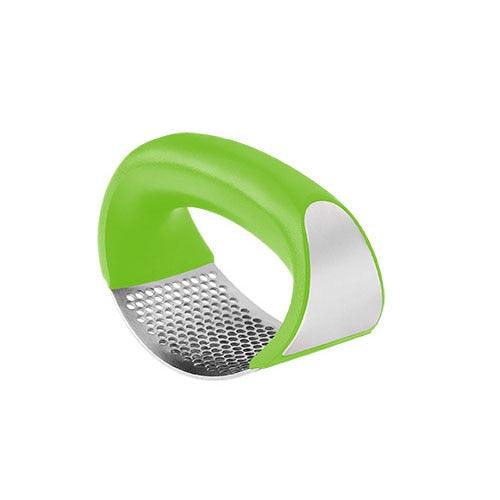 Great Stainless Steel Garlic Press Slicer - Manual Shredder Candy Color Ring Ginger Press (D61)(AK3)