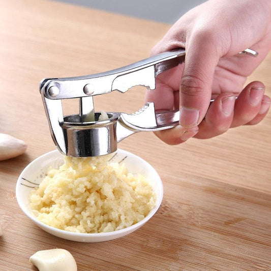 StainlessSteel Garlic Press Crusher Ginger Cutting Machine - Fruit And Vegetable Squeezing (AK3)(AK4)