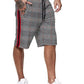 Fashion Men Shorts - Summer Plaid Elastic Waist Fitness Shorts - Jogger Shorts (TG3)