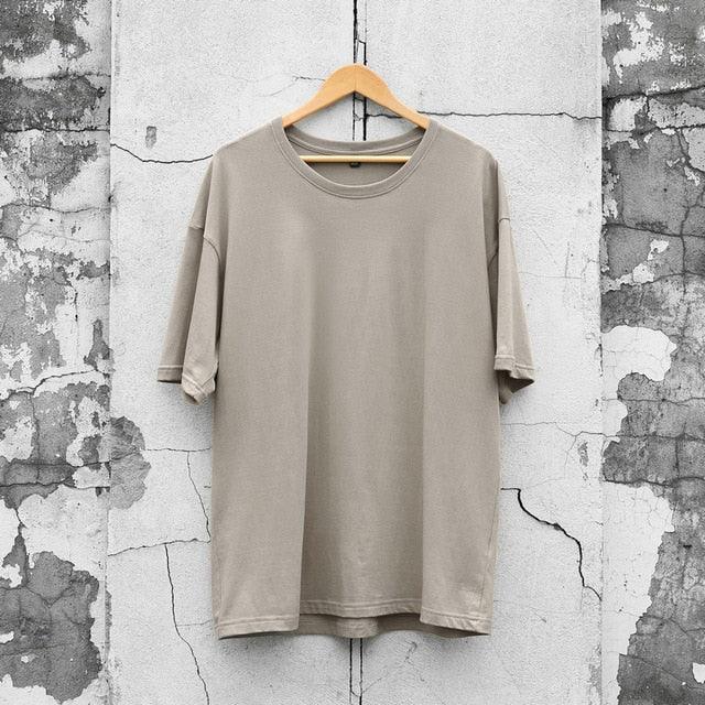 Summer New Men's 100% Cotton T-Shirt - Solid Color Soft Touch Fabric Men's Basic Tops (D8)(TM8)