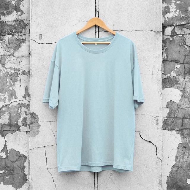 Summer New Men's 100% Cotton T-Shirt - Solid Color Soft Touch Fabric Men's Basic Tops (D8)(TM8)
