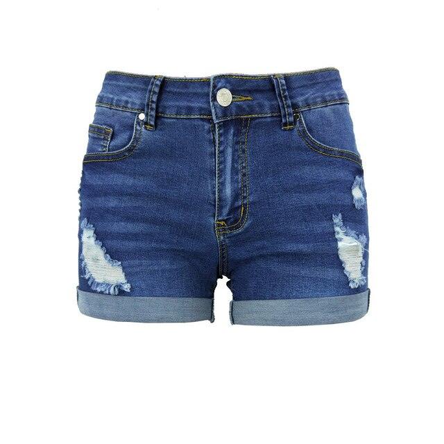 Summer Sexy Mini Shorts Women Mid Rise Ripped Vintage Cut Off Short - Casual Distressed Micro Shorts (D32)(TBL2)