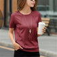 Nice Female Soft Cotton Casual Women Tops Shirts - Summer T-Shirt - Elastic Short Sleeve Ladies T Shirt (TB2)