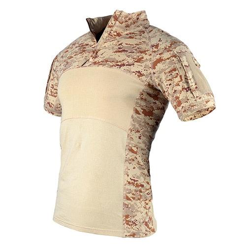 Men Tactical T-shirts - Summer Quick Dry T-shirts - Short Sleeve (1U8)