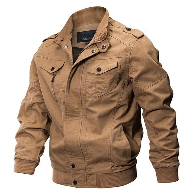 Great Men's Jacket - Winter Bomber Jacket Coat - Cotton Pilot Jacket Autumn Fashion Slim Fit Coat (2U100)