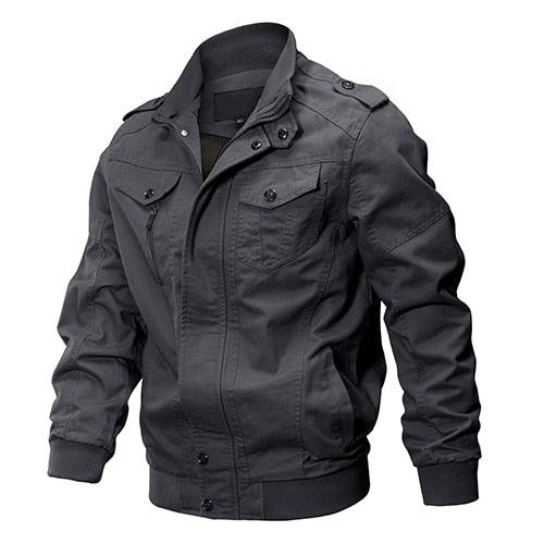 Great Men's Jacket - Winter Bomber Jacket Coat - Cotton Pilot Jacket Autumn Fashion Slim Fit Coat (2U100)