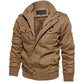 Winter Thicken Jackets - Men's Cotton Jacket Coat - Multi-Pockets Tactical Windbreaker Jacket (2U100)